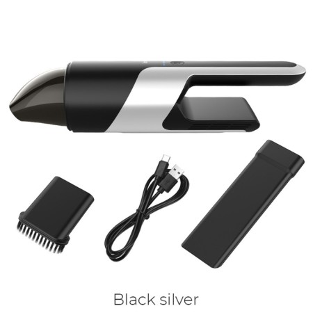 Portable vacuum cleaner Hoco PH16, wireless, 2000 mAh, 80 watts, capacity 120 ml, black-1