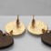 Earrings "Vakanda" style, heart, brown color