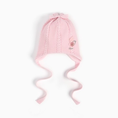 Hat for girls, pink color, size 40-42 cm