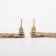 Hanging earrings with rhinestones "Waterfall" on a rectangle, white color in gold, 11.5 cm