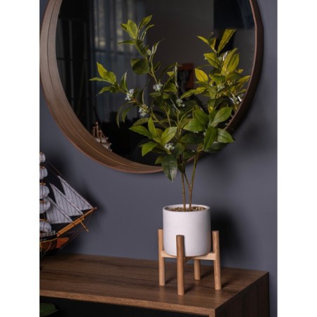 Decorative tree in a cement pot with a stand of MDF, 14 × 14 × 79 cm-7