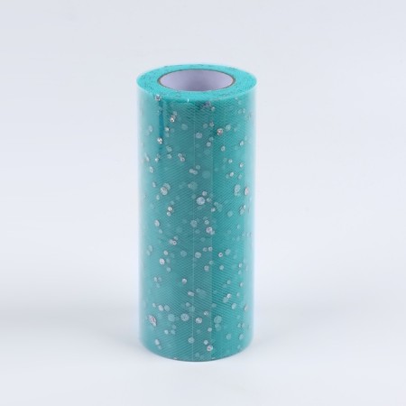 Fatin with sparkles, 15 cm, 11 ± 1 g/sq.m, 23 ± 1 m, tiffany color No. 43-2