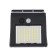 Garden lamp on a sunny battery with a motion sensor, invoice, 9.5 × 13 × 5 cm, 64 LED, glow white