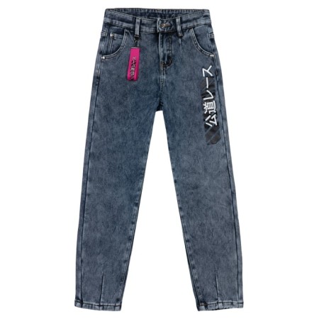 Брюки джинсовые утепленные для девочки, рост 170 см-4