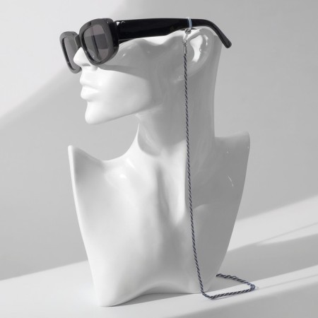 Chain for glasses "Aesthetics" No. 32, color blue-silver, 70 cm