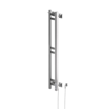 The heated towel rail "Sanprise" duet profile, 100x1200 mm, right, chrome-1