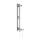 The heated towel rail "Sanprise" duet profile, 100x1200 mm, right, chrome