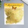 Plastic sticker "Openneck gold" set 12 pcs 12 cm, 10 cm 8 cm