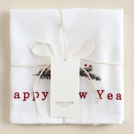 SL Home "Happy New Year" 40x70 cm, linen 100%, 180 g/m2-8