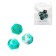 Astrological cubes for fortune -telling "Game time", 3 pcs, green marble