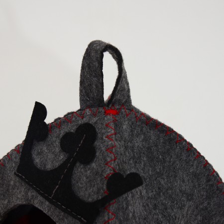 Game house for rodents "Mouse King", Gray, 15 x 15 x 16 cm-4