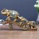Polystone souvenir "Three elephants - Happiness Road" 15.5x25x5.5 cm
