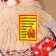 Brownie "Athanasius with a bag", on a chest, 28x15x12 cm