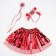 Carnival set "Snowflakes", 3 objects: rim, skirt, rod