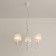 Suspended chandelier Citilux "Rowena" CL427130, 65x65x65 cm, 3x60W, E14, white color