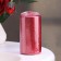 Candle - cylinder "Vintage", 5x10 cm, red