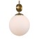 Suspension lamp Marsela 1xe27 60W, size 20x20x45-80 cm, bronze color