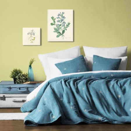 Cover with pillowcases "Belli", size 160x220 cm, blue color