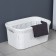 Basket for iron underwear "Rotang", 32 l, 50 × 31 × 25 cm, white color