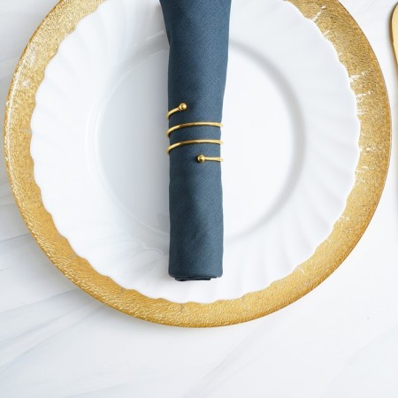Ring for napkins "Spiral", 4.5 × 4 cm, gold color-6
