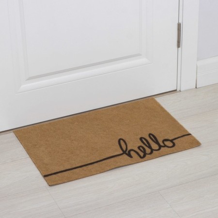 Rug -shaped shallow Hello, without edging, 40 × 60 cm, beige color-2