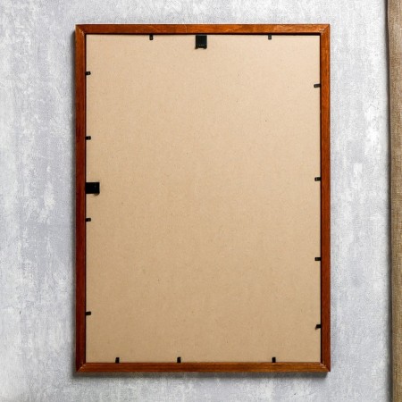 Photo frame wood 30x42 cm nut, mix (plastic screen)-3