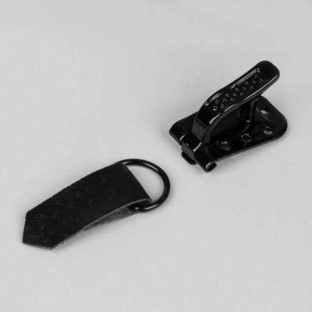 The hooks are sewing, metal, for outerwear, 5 × 1.5 cm, 6 pcs, black color-2