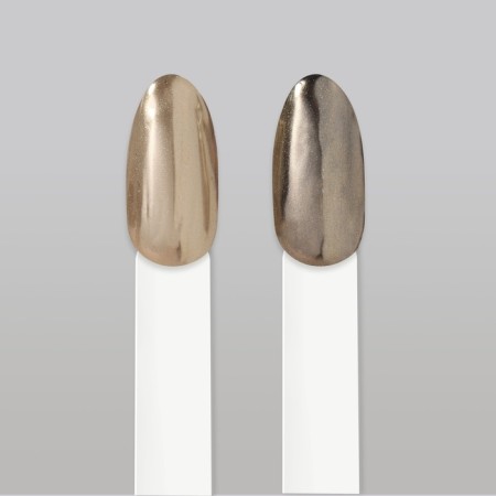 Nail rubbing, with an applicator, chrome champagne color-7