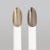 Nail rubbing, with an applicator, chrome champagne color