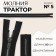 Lightning "Tractor", No. 5, detachable, decorative link "Square", castle machine, 80 cm, Black/Black Nickel color