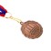 Prize medal 159 diam 3.5 cm. 2 place. Color ser. With a ribbon