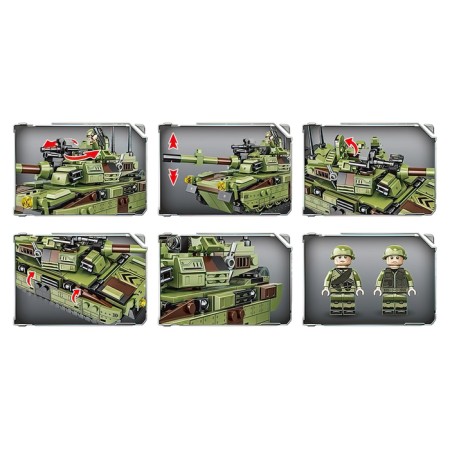 Designer "Tank-transformer" robots, 494 details-1