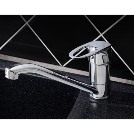 Kitchen mixer "RMS" SL52-004FB-25, single-legged, pour 250 mm, zinc, chrome-1