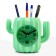 Clock - organizer with a cactus alarm clock, discrete move, D -7 cm, 11 x 13.5 cm, aa