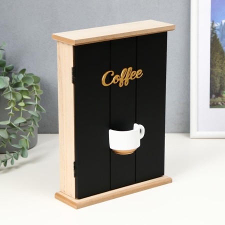 Keywood tree 6 hooks "Cup coffee" 25.5x18.8x6.5 cm-1