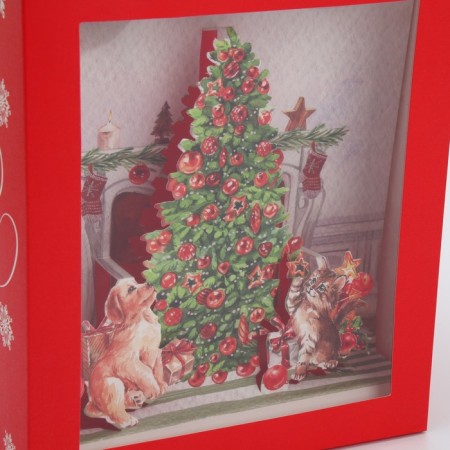 Folding box with 3D effect “Miracle will happen”, 18 x 14 x 23 cm, New Year-7
