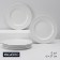 A set of plates of porcelain dining Magistro Basic Bistro, 6 objects: d = 27 cm, white color
