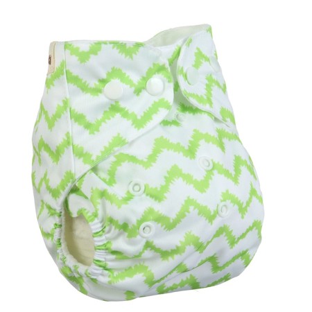 Set of reusable diapers "Zigzag" 3-15 kg, with inserts-3