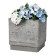 Kashpo for flowers and plants, light charcoal 40x40x40cm, 57l 10702059