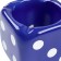 An ashtray for the house "Player bones", for cigarettes and sticks, 8 x 8 cm, blue