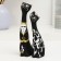 Figure "Love Cats" set 2pcs Black 4x5x17.5cm