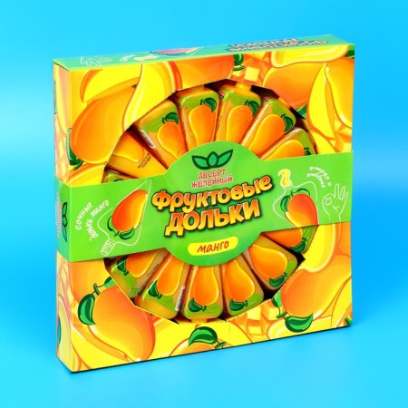 Dessert Zhelynaya "fruit slices" mangoes, 50 ml
