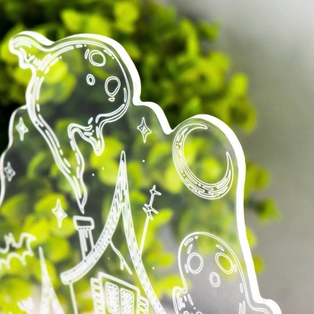 Light "Ghosts" LED white 11x9.5x15 cm Risalux-7