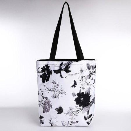 Bag Schoper "Flowers", 40x12x38 cm, black color-8