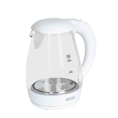 Electric kettle ECON ECO-1739KE, 2200W, glass, 1.7 l, white color-10