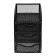 Chancellery trifles stand Calligrata, 4 compartments, mesh, metal, black