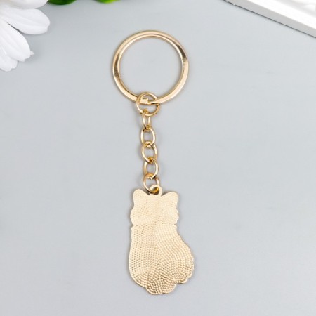 Metal keychain, enamel "Black cat" 10.5x2.5 cm-3