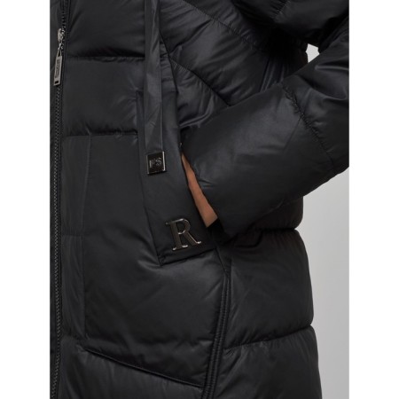 Coat insulated winter female, size 42, black color-10