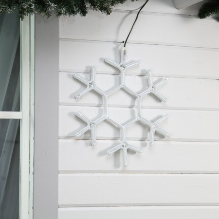 Neon figure "Snowflake", 50 cm, 480 LED, 220 V, glow of white-1