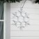 Neon figure "Snowflake", 50 cm, 480 LED, 220 V, glow of white